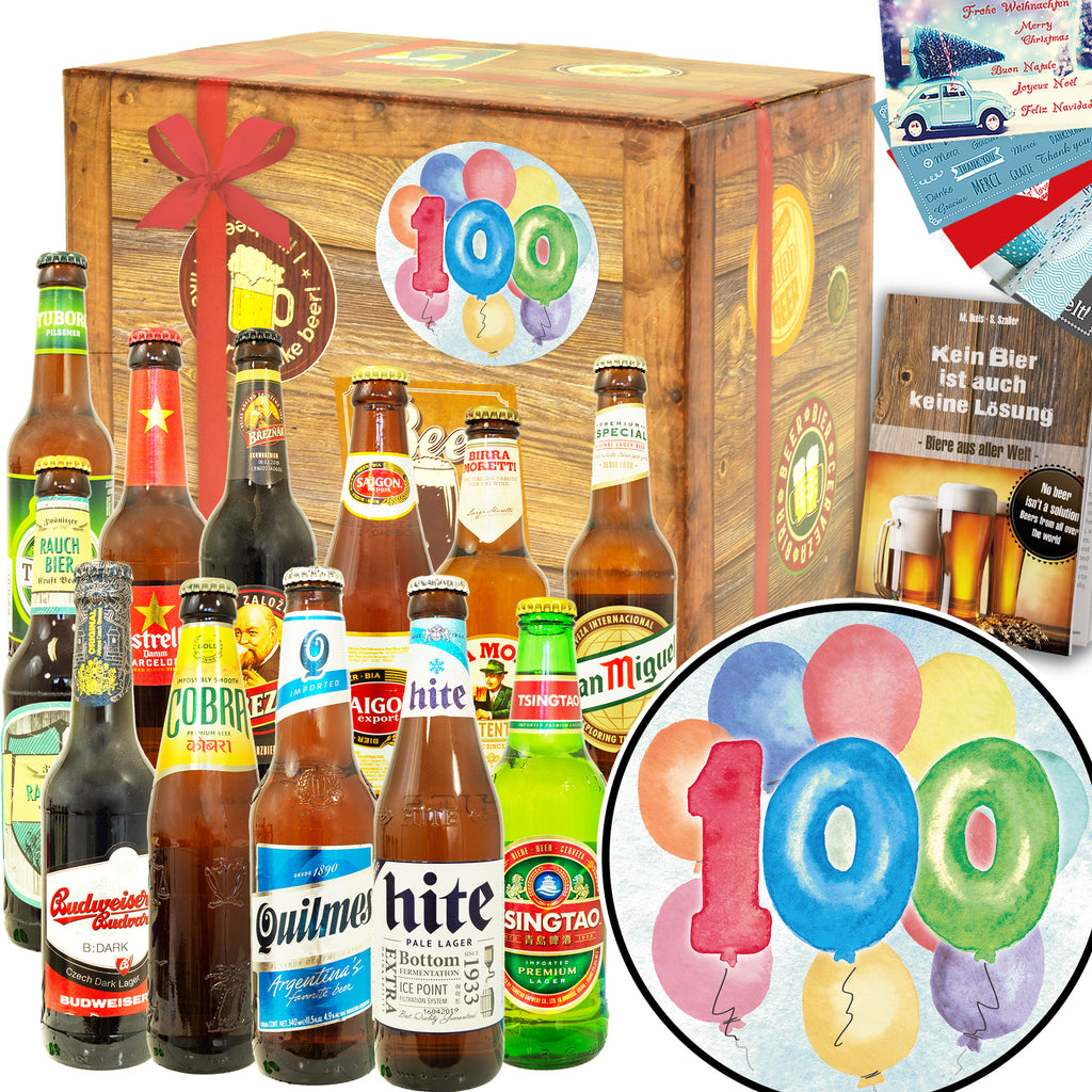 Geburtstag 100 | 12 Spezialitäten Bier Weltreise | Bierset