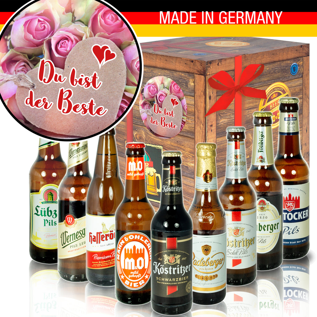 Du bist der Beste | 9 Spezialitäten Biere aus Ostdeutschland | Geschenk Box