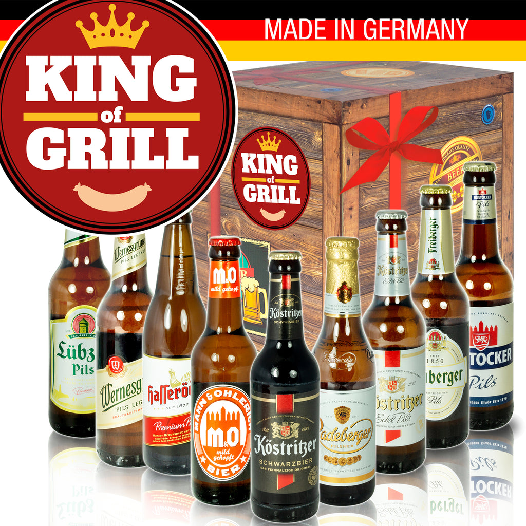 King of Grill | 9 Flaschen Ostdeutsche Biere | Paket