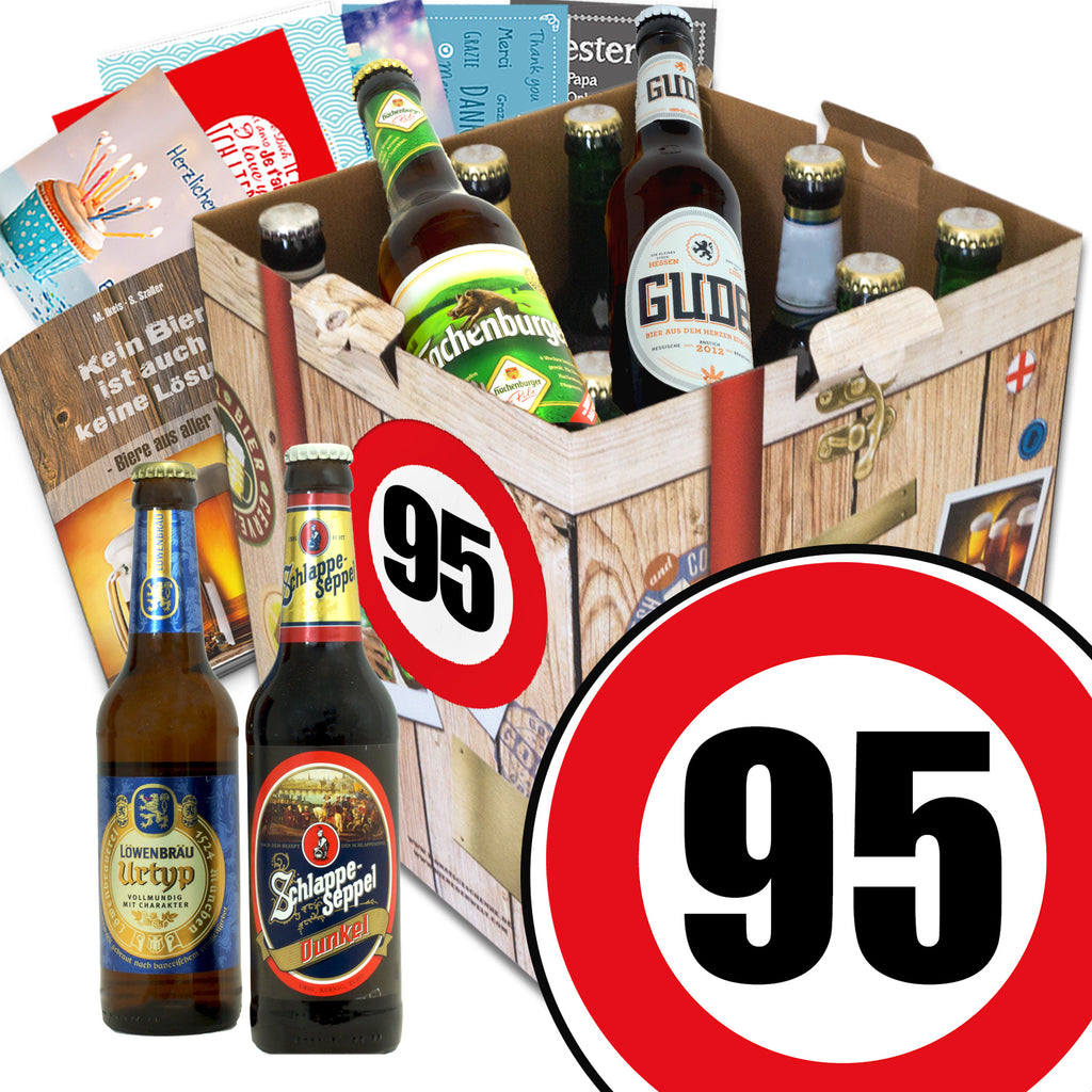 Zahl 95 | 9x Bier Bier Deutschlandreise | Biergeschenk