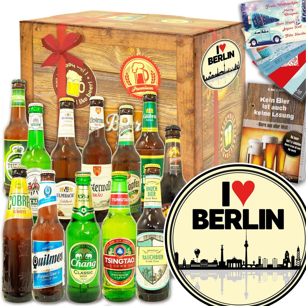 I love Berlin | 12x Bier Deutschland und Welt | Bierset