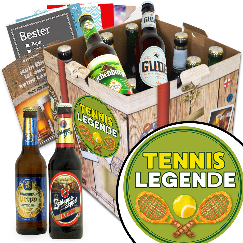 Tennislegende | 9 Spezialitäten Bier Deutschlandreise | Geschenkpaket