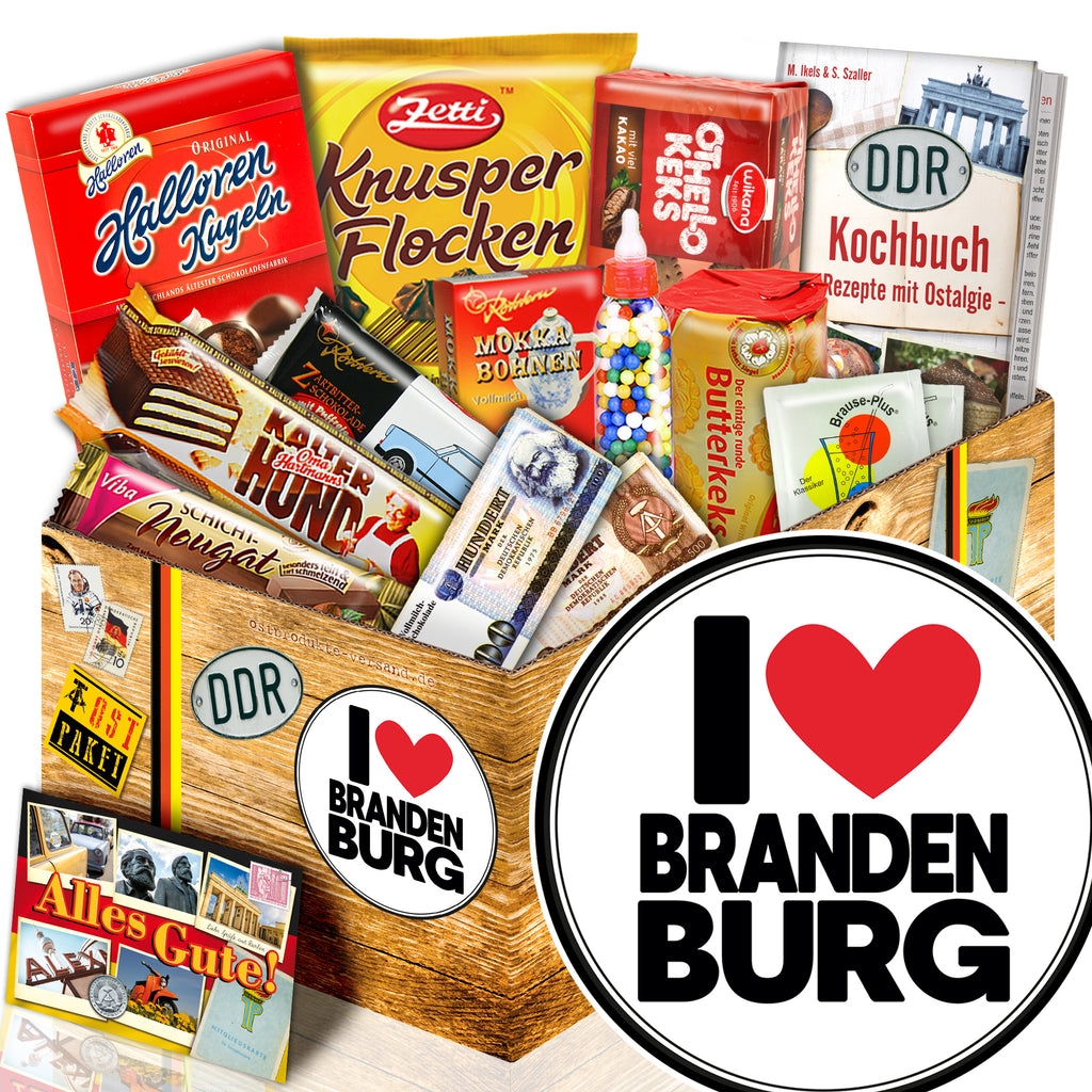 I Love Brandenburg - Süßigkeiten Set DDR L