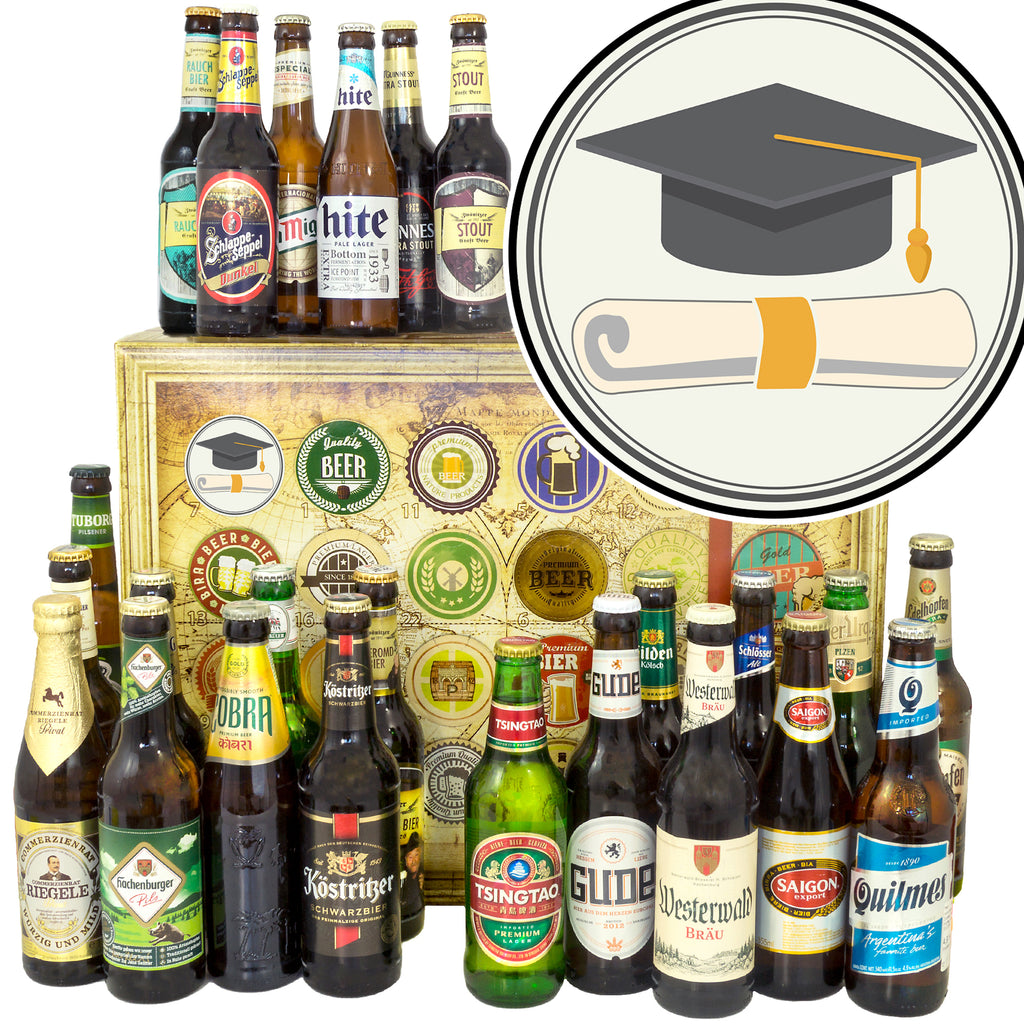 Zur Promotion | 24 Biersorten Bier International und Deutschland | Biergeschenk