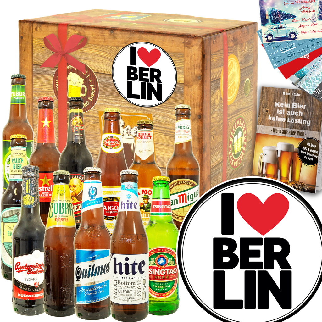 I love Berlin | 12 Spezialitäten Biere der Welt | Probierpaket