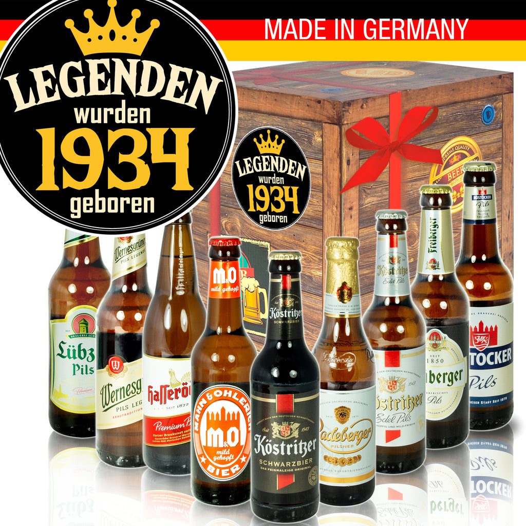 Legenden 1934 | 9 Biersorten Ostdeutsche Biere | Bierset
