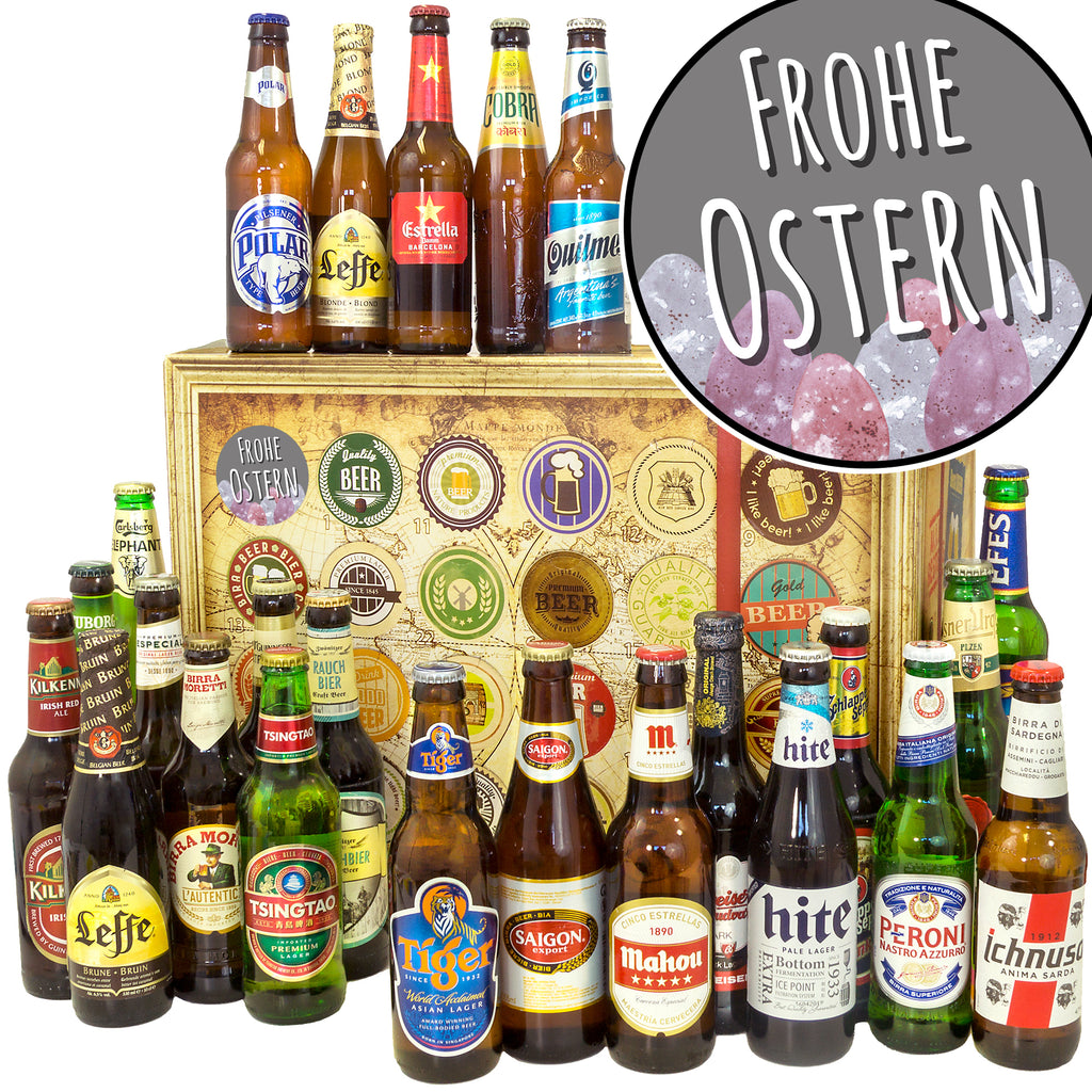 Ostern | 24 Spezialitäten Biere der Welt Exoten | Geschenkset