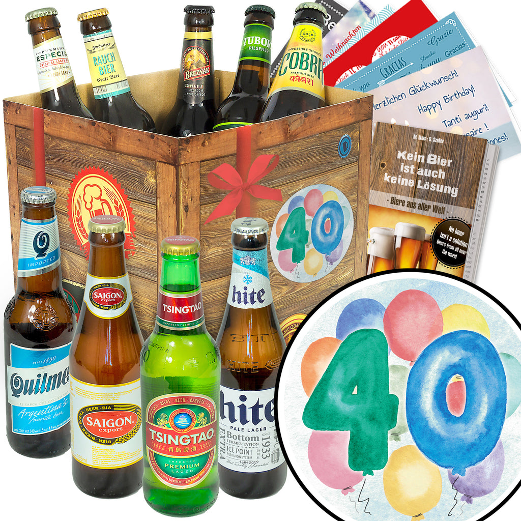 40. Geburtstag | 9 Spezialitäten Biere der Welt | Biertasting