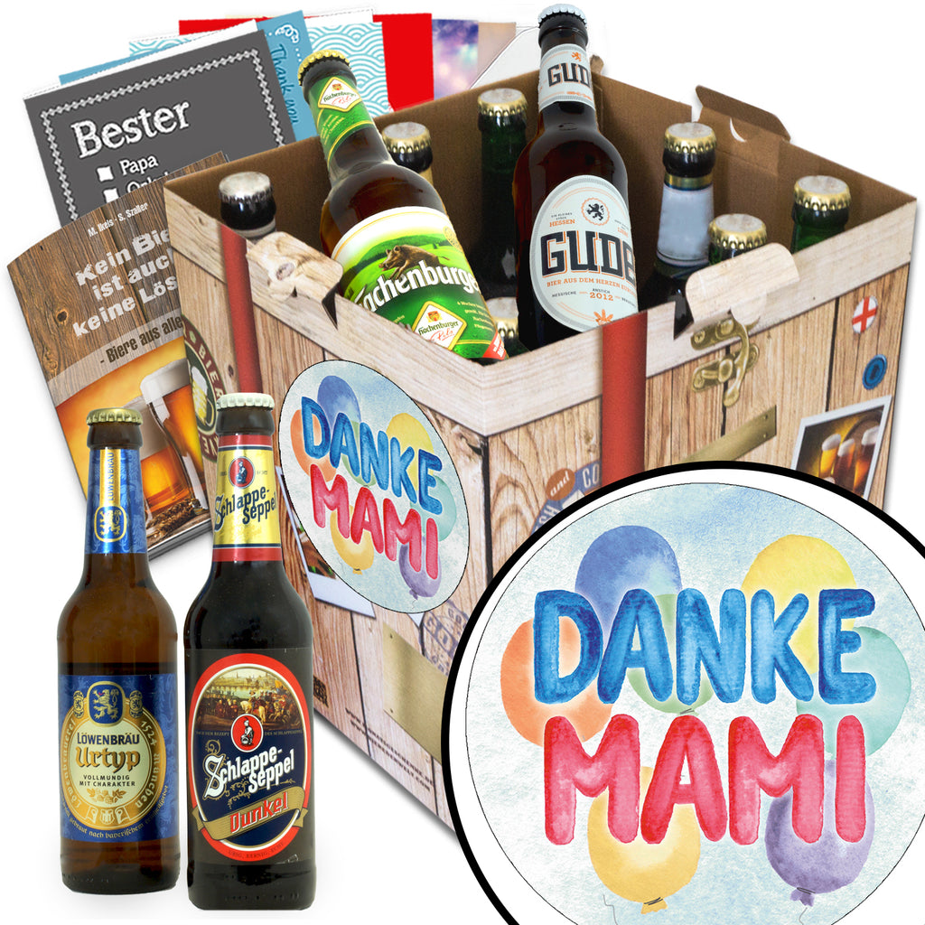 Danke Mami | 9x Bier Biere aus Deutschland | Geschenkidee