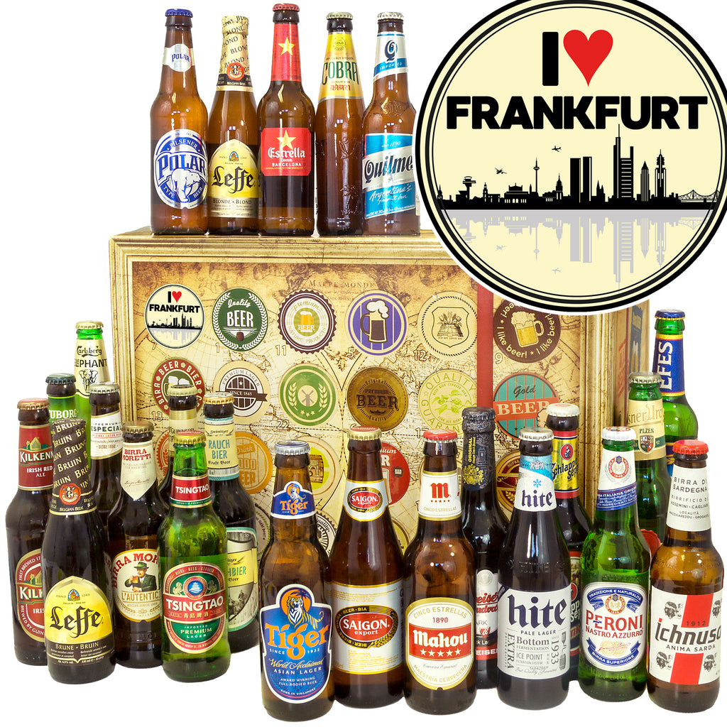I love Frankfurt | 24 Spezialitäten Biere aus aller Welt | Biertasting