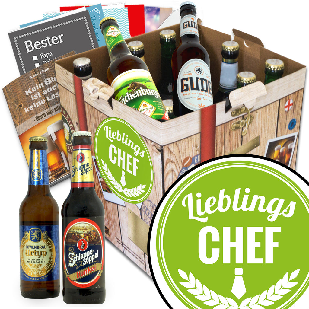 Lieblings-Chef | 9 Biersorten Biere Deutschland | Geschenk Box
