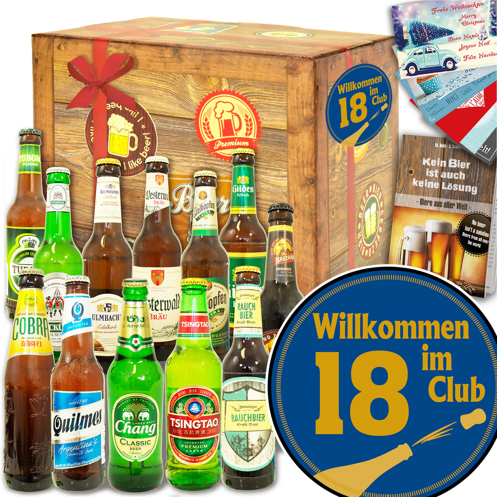 Wilkommen im Club 18 | 12x Bier Deutschland und Welt | Bierverkostung