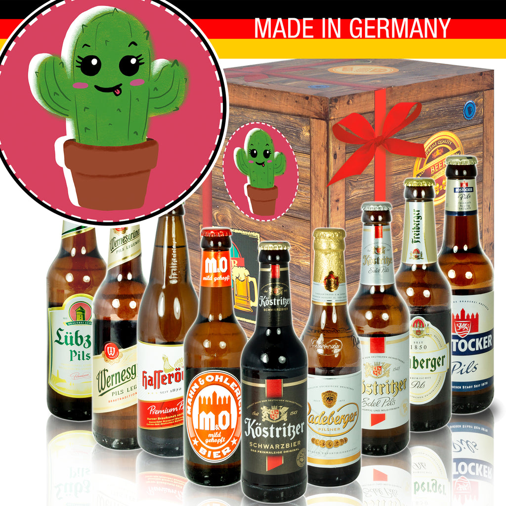 Kaktus | 9 Flaschen Biere Ostdeutsch | Bier Geschenk