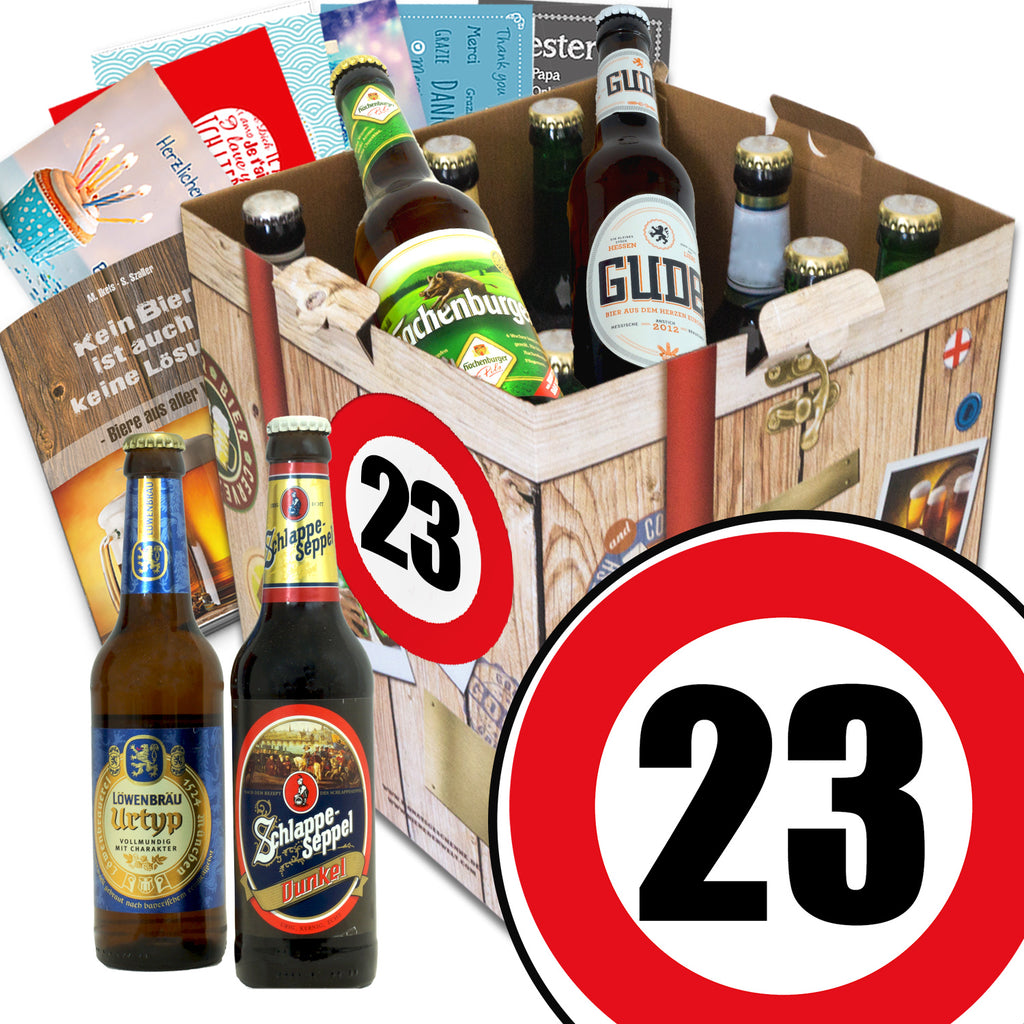 Zahl 23 | 9 Biersorten Biere Deutschland | Geschenkbox