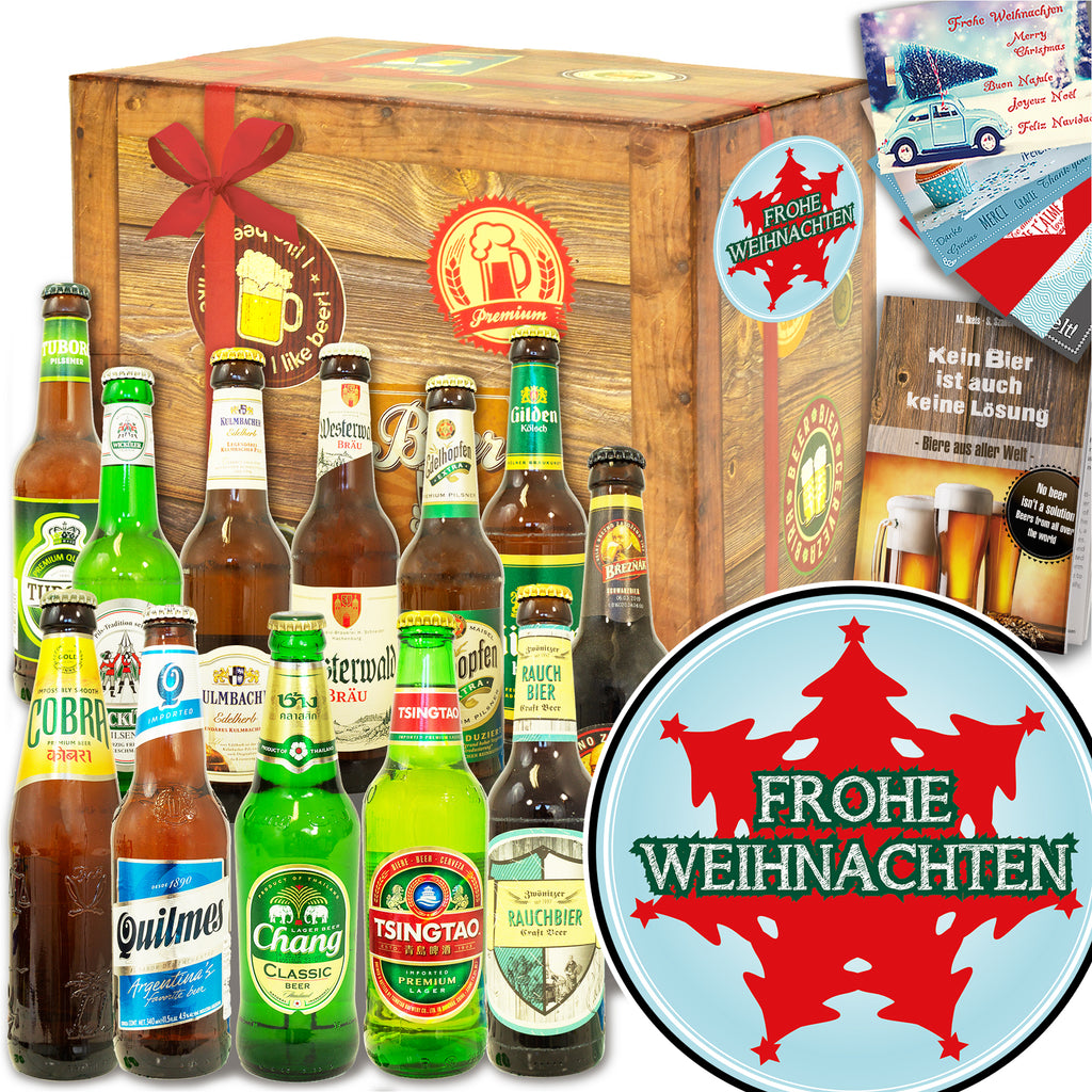 Weihnachtsbau | 12 Spezialitäten Bier Deutschland und Welt | Geschenkidee
