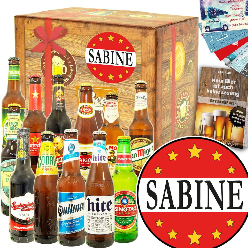 Sabine | 12 Biersorten Bier aus aller Welt | Bierpaket