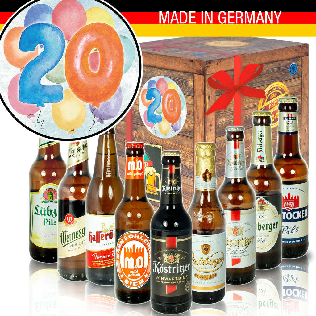 Geburtstag 20 | 9x Biere aus Ostdeutschland | Bierbox