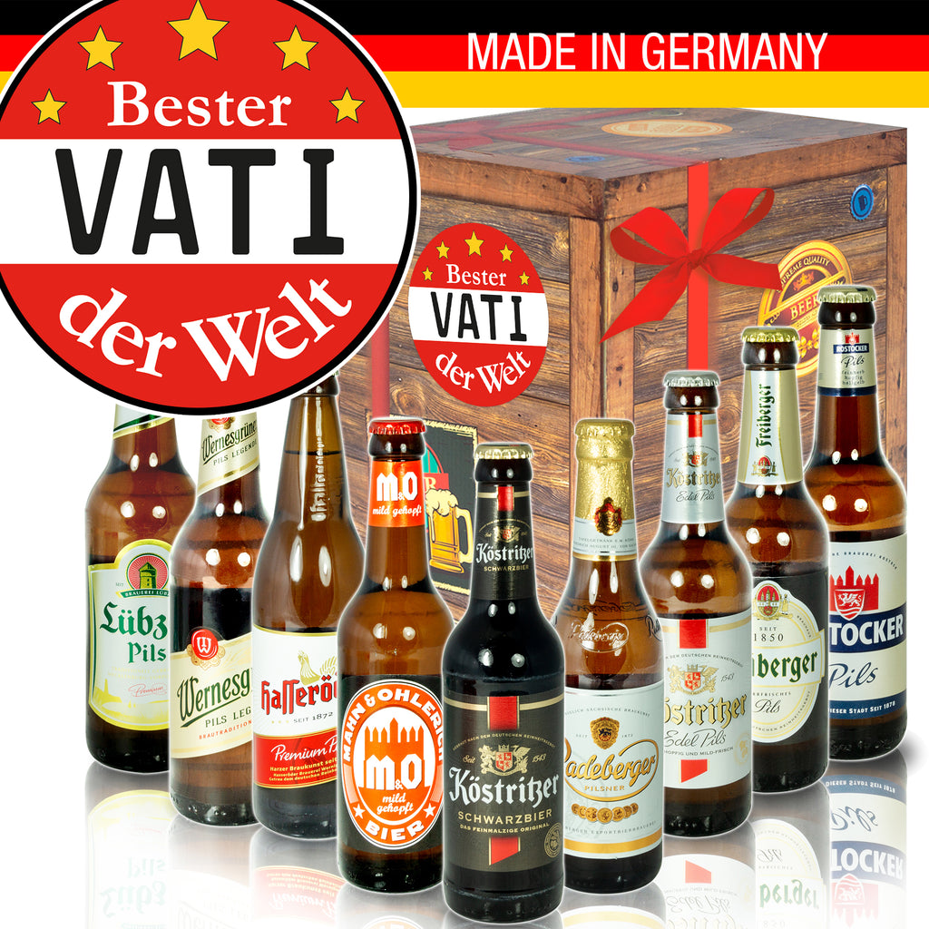 Bester Vati | 9 Biersorten Ostdeutsche Biere | Probierpaket
