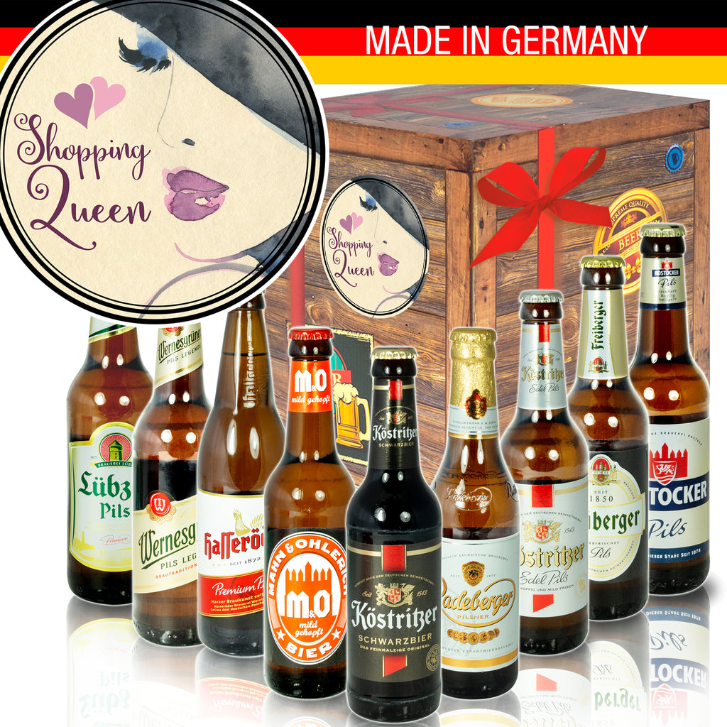 Shopping Queen | 9x Bier Biere aus Ostdeutschland | Geschenk Box