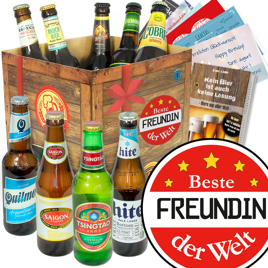 Beste Freundin | 9 Spezialitäten Biere der Welt Exoten | Bierpaket