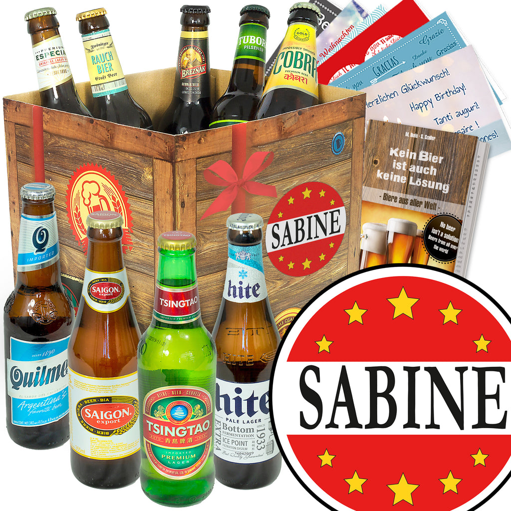 Sabine | 9 Biersorten Bier aus aller Welt | Bierpaket