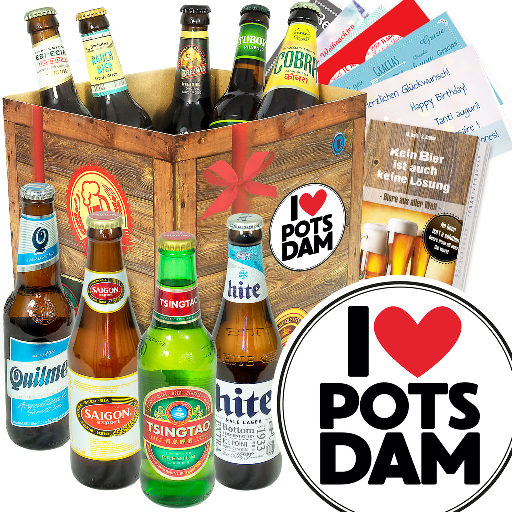 I love Potsdam | 9 Flaschen Bier aus aller Welt | Bierbox