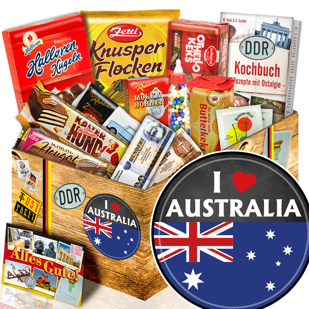 I love Australia - Süßigkeiten Set DDR L