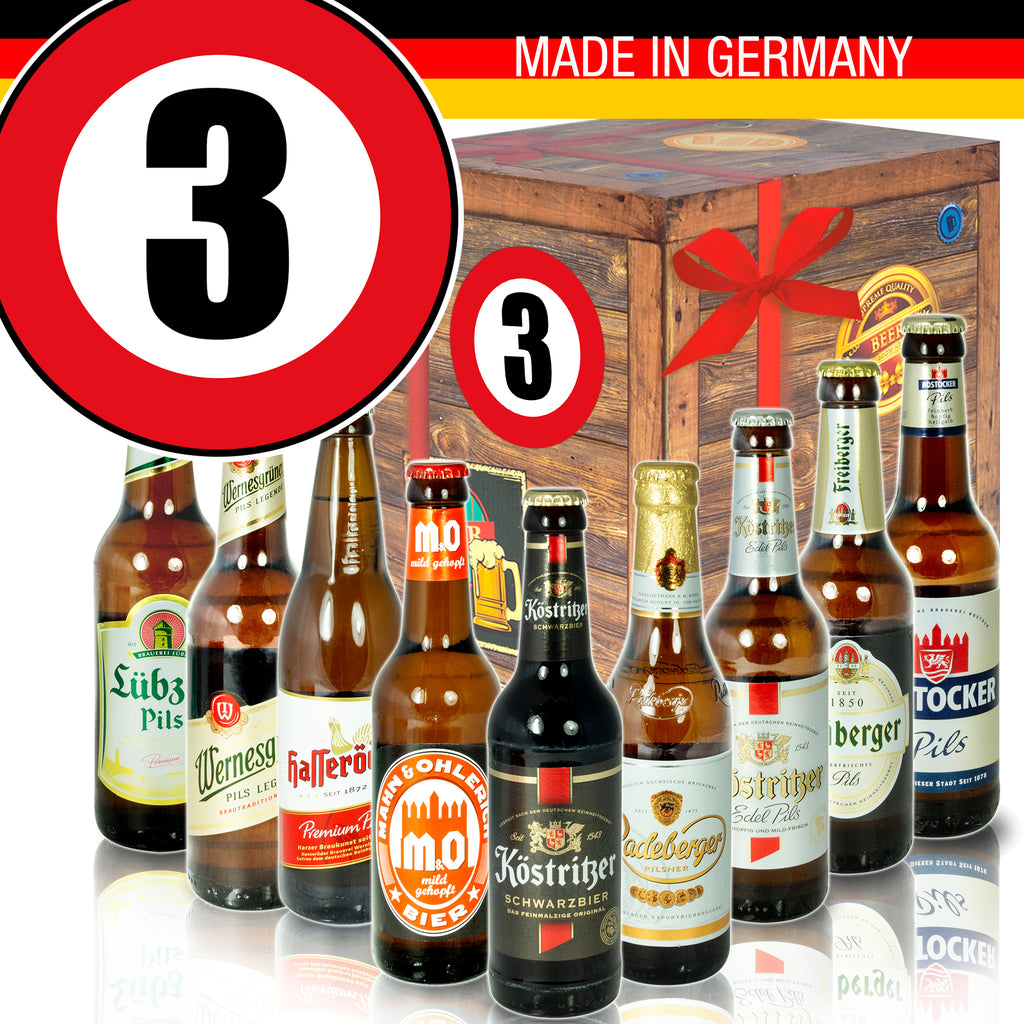 Zahl 3 | 9x Biere aus Ostdeutschland | Bierpaket