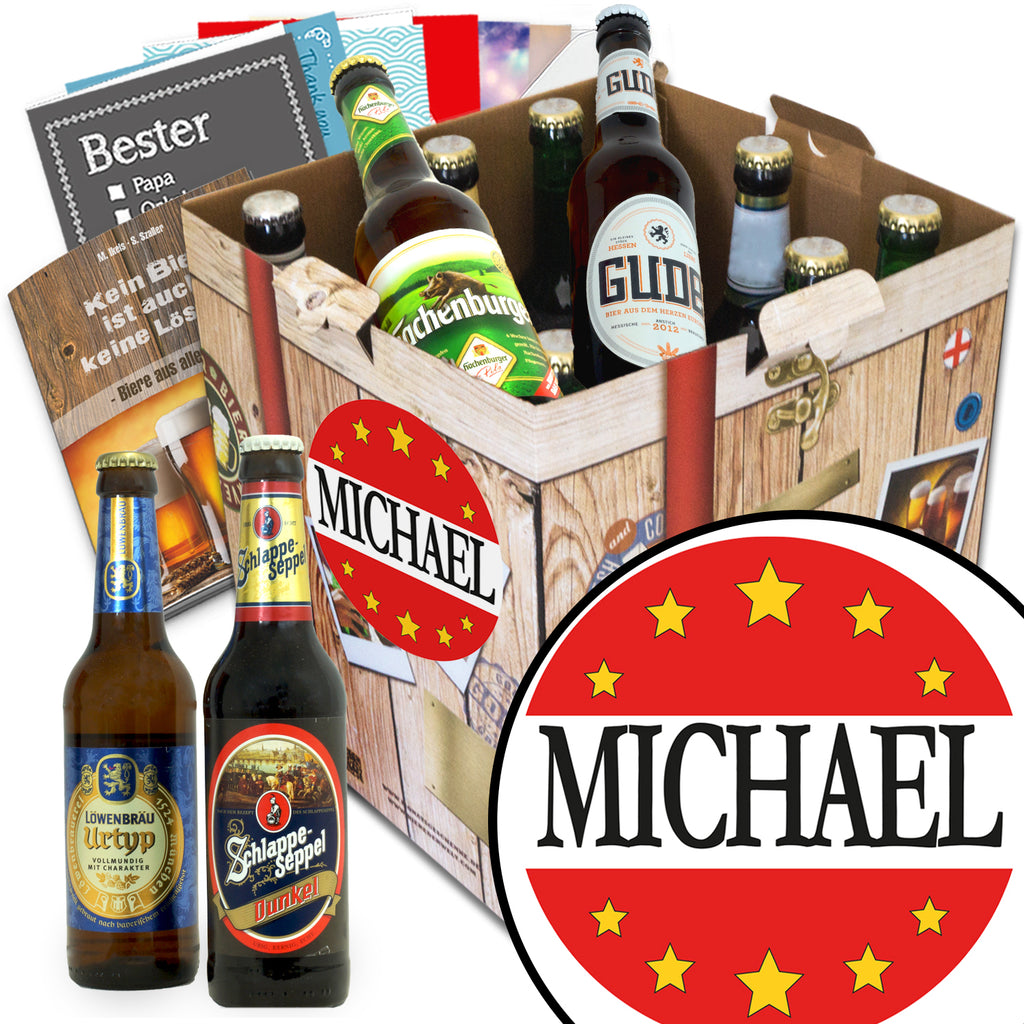 Michael | 9 Flaschen Bier Deutschlandreise | Geschenk Set