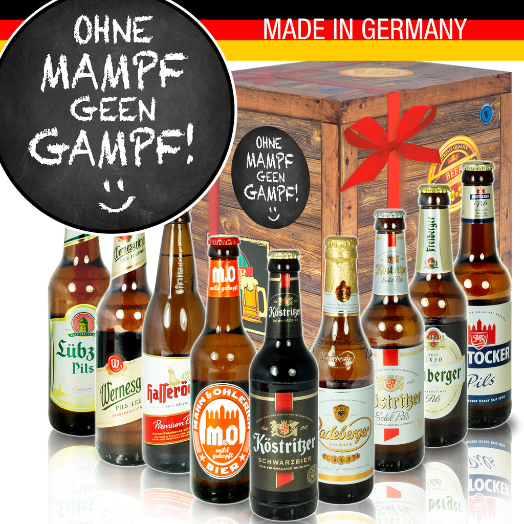 ohne mampf geen Gampf | 9 Spezialitäten Biere Ostdeutsch | Präsent