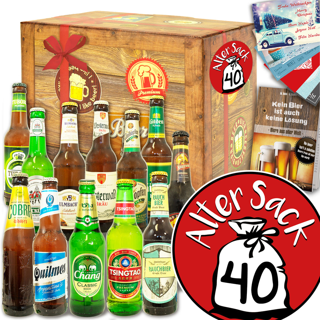 Alter Sack 40 | 12 Spezialitäten Bier International und DE | Bierverkostung