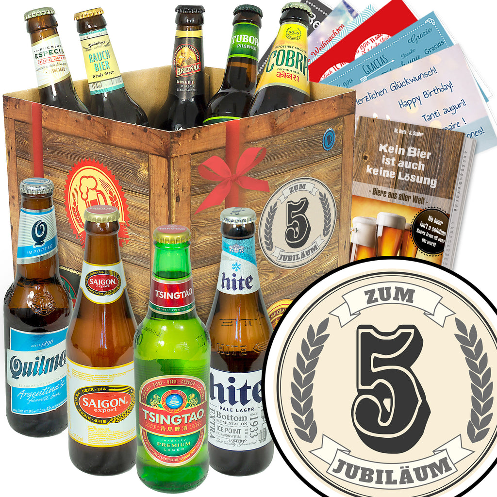 Zum 5. Jubiläum | 9 Biersorten Bierweltreise | Bierverkostung