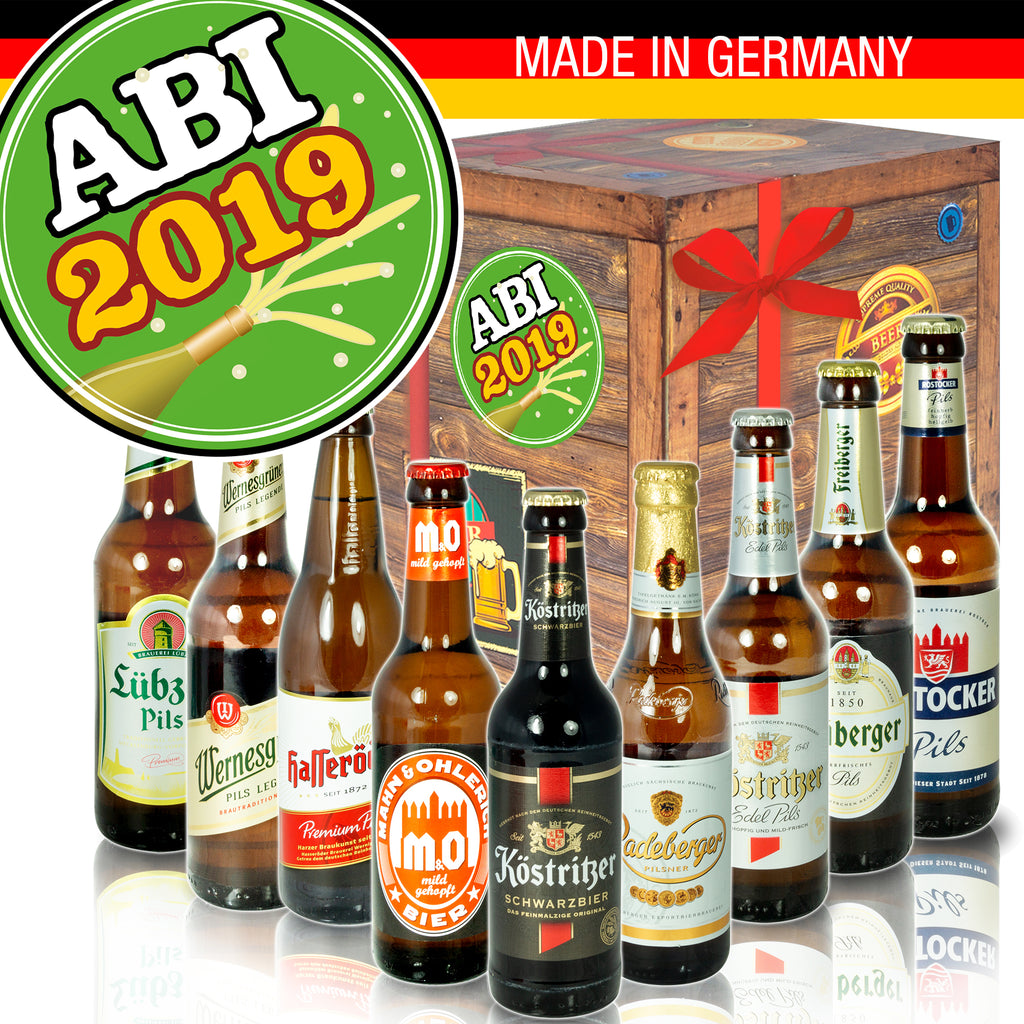 Abi 2019 | 9 Biersorten Ostdeutsche Biere | Biergeschenk