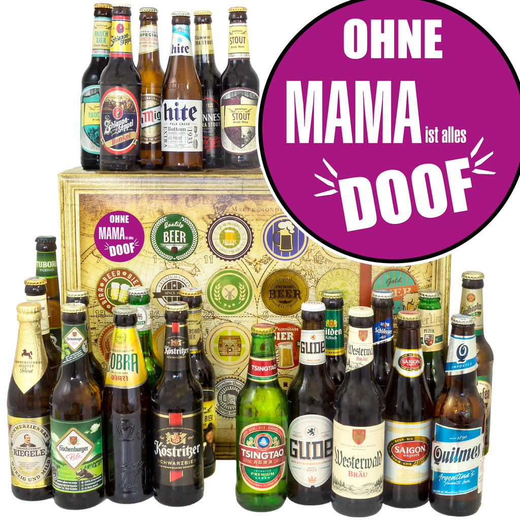 Ohne Mama ist alles doof | 24x Bier International und Deutschland | Biertasting