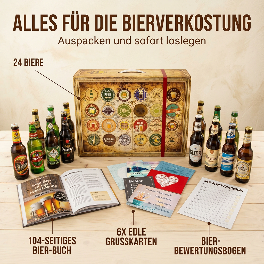 Legenden 1966 | 24 Flaschen Biere der Welt | Geschenkbox - monatsgeschenke.de