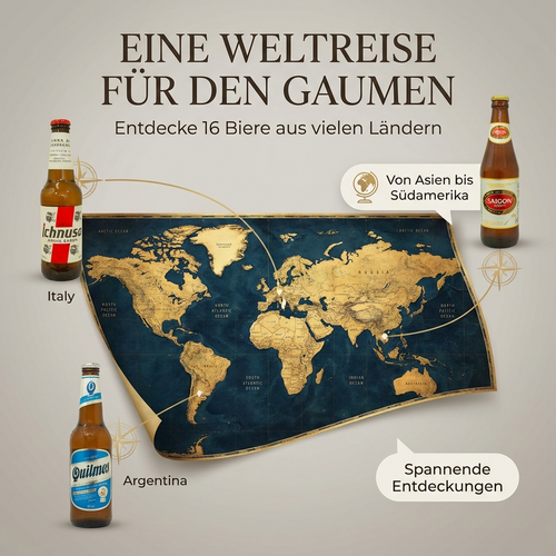 Bier Geschenke | 16 Länder Bier International Paket