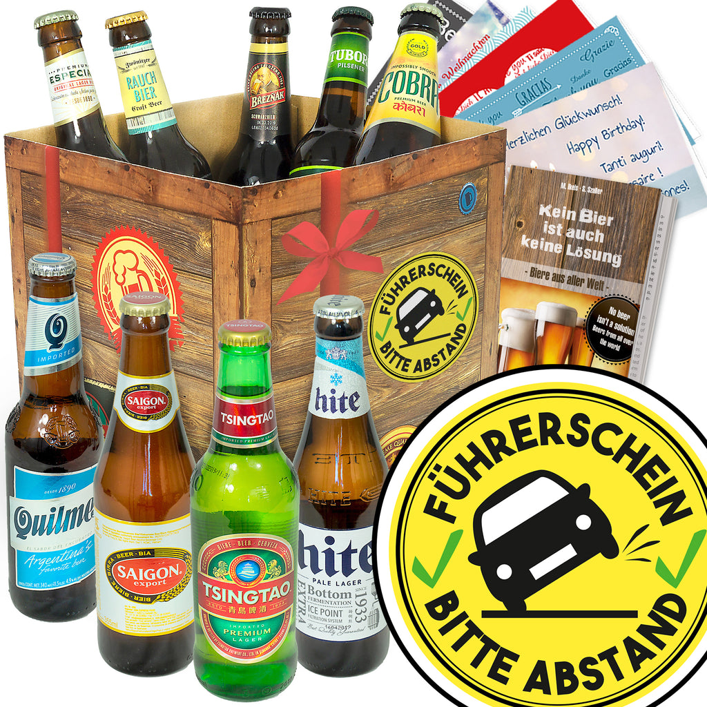 Führerschein bestanden – Bitte Abstand | 9 Länder Biere aus aller Welt | Bierverkostung