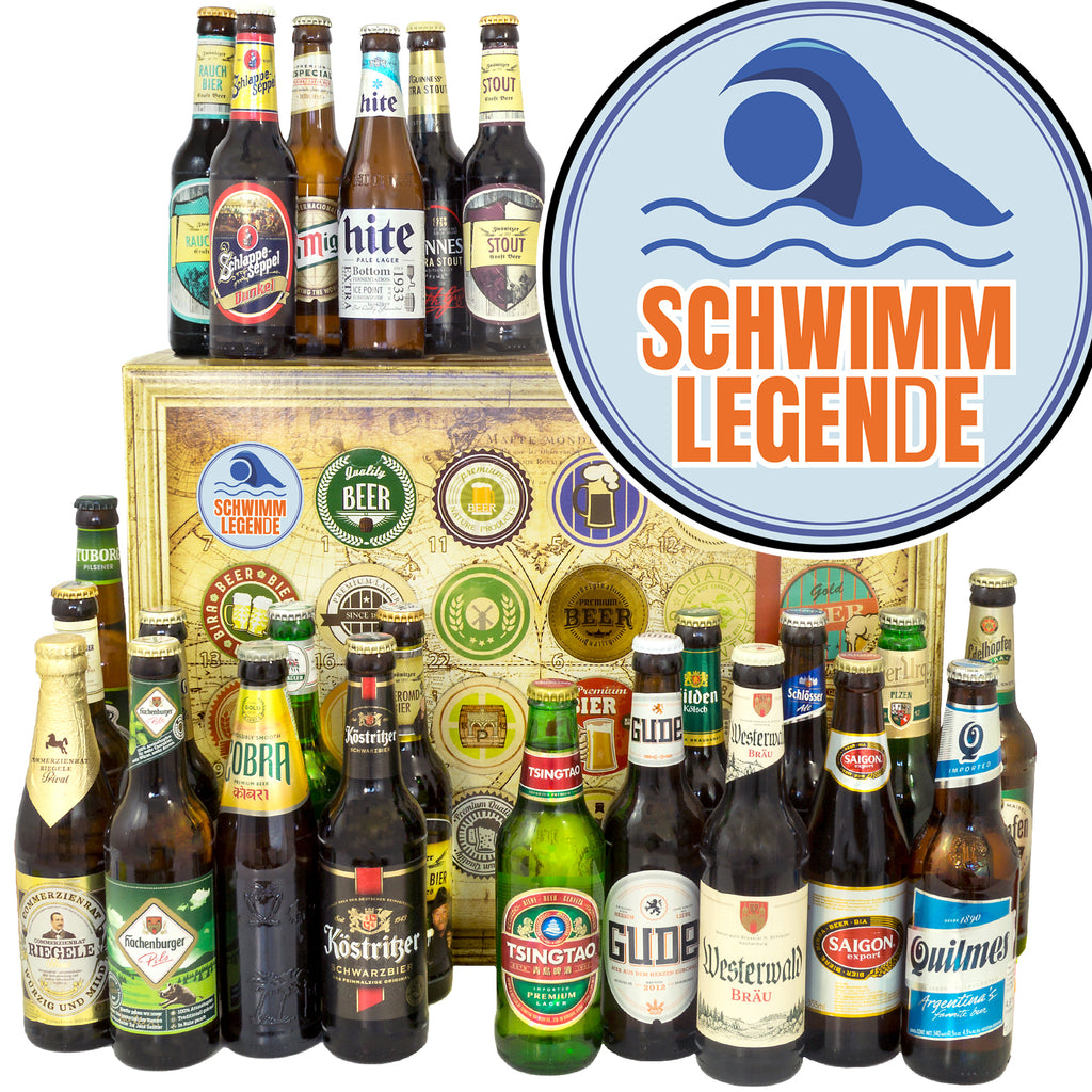 Schwimmenlegende | 24 Spezialitäten Bier Deutschland und Welt | Biertasting