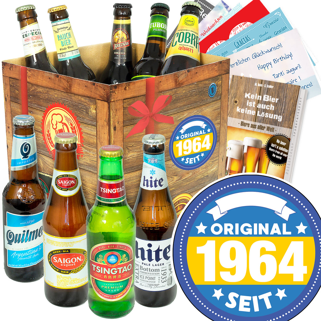 Original seit 1964 | 9 Länder Bier aus aller Welt | Geschenkpaket