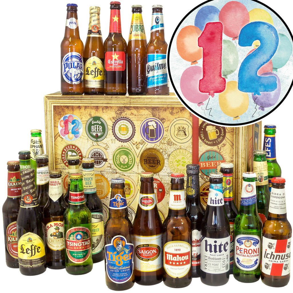 Jubiläum 12 | 24 Spezialitäten Biere aus aller Welt | Biergeschenk