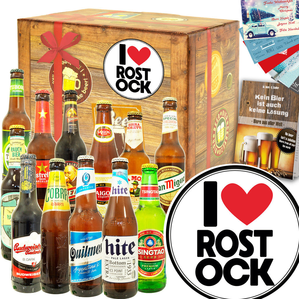 I love Rostock | 12 Länder Bier aus aller Welt | Paket