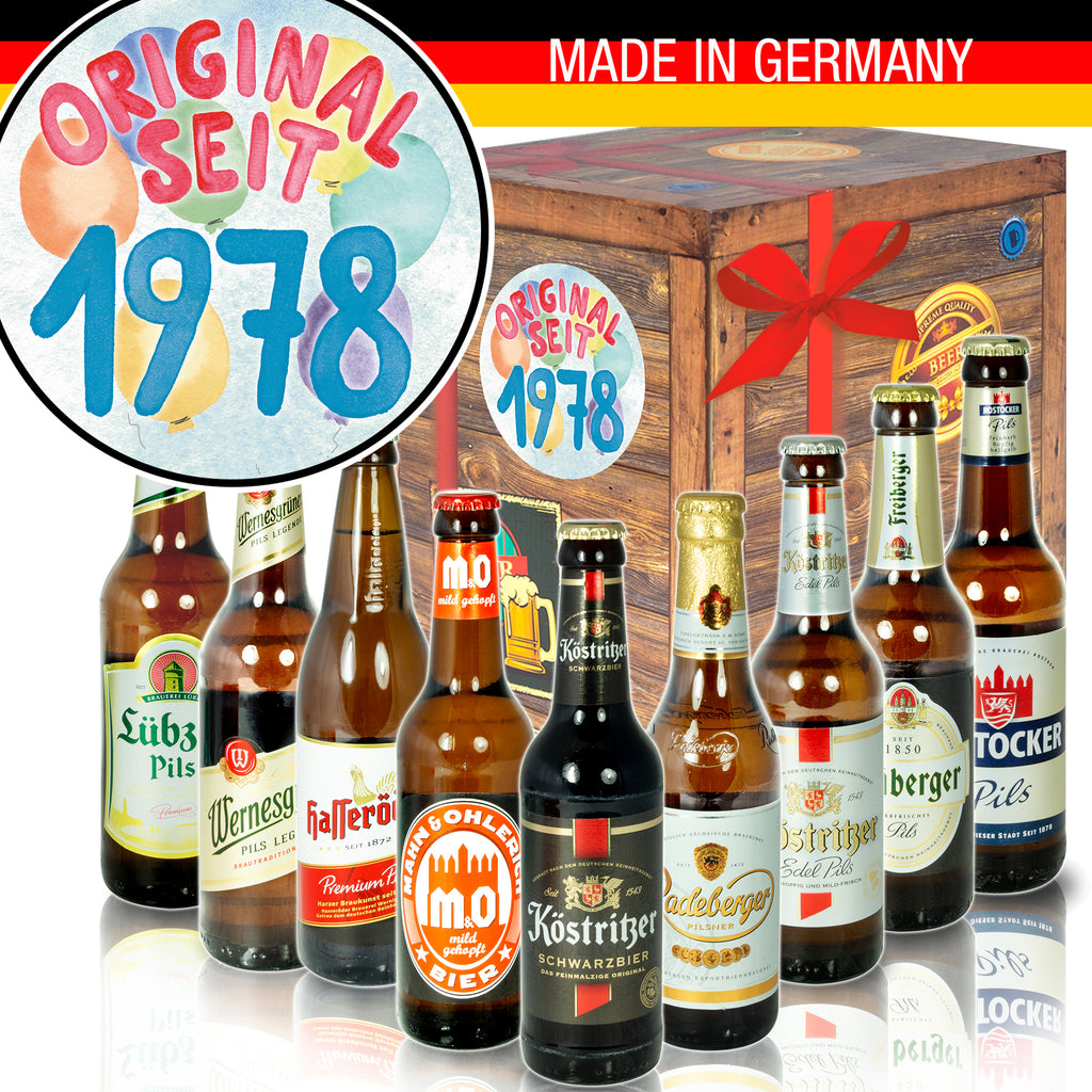 Original seit 1978 | 9x Biere Ostdeutsch | Bier Geschenk