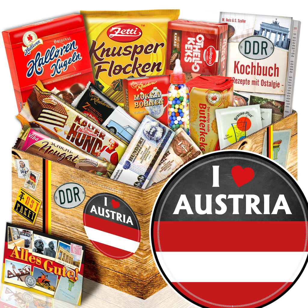 I love Austria - Süßigkeiten Set DDR L