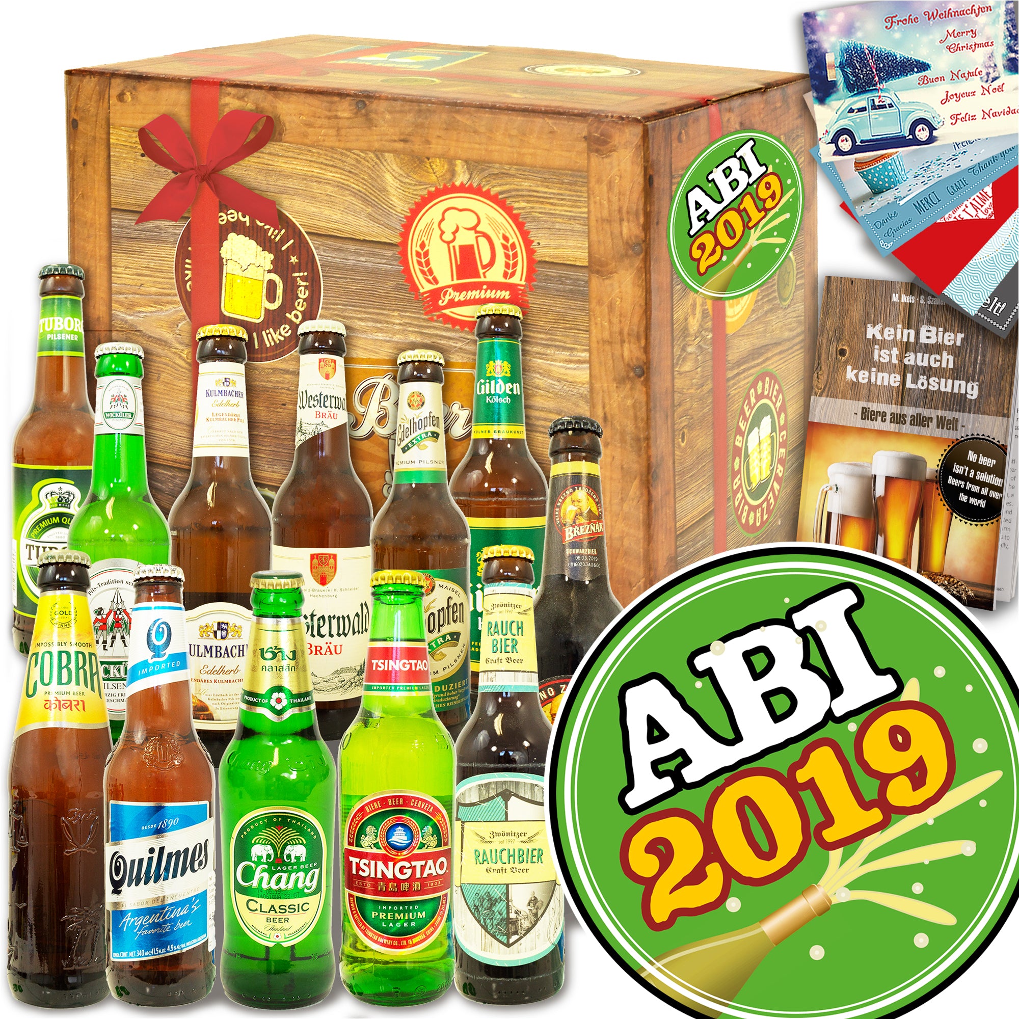 Abi 2019 | 12 Flaschen Bier Deutschland und Welt | Paket