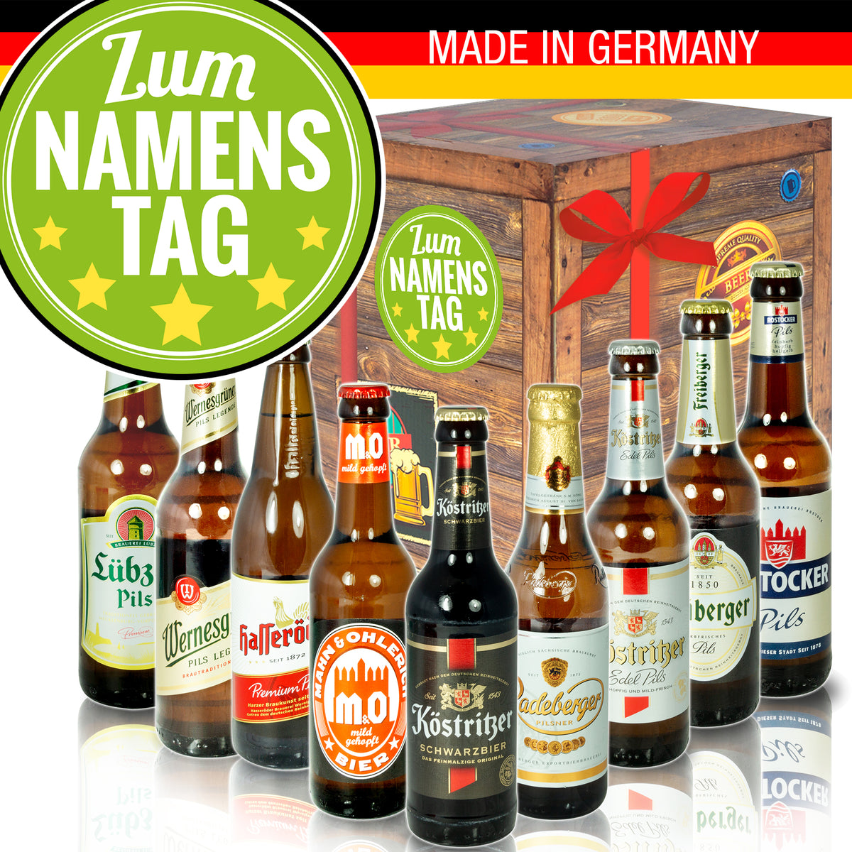Zum Namenstag | 9x Bier Ostdeutsche Biere | Bierset