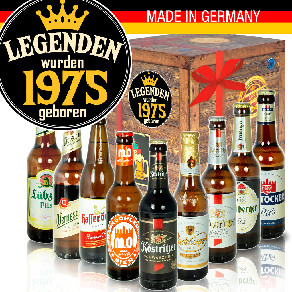 Legenden 1975 | 9 Flaschen Biere aus Ostdeutschland | Bierpaket