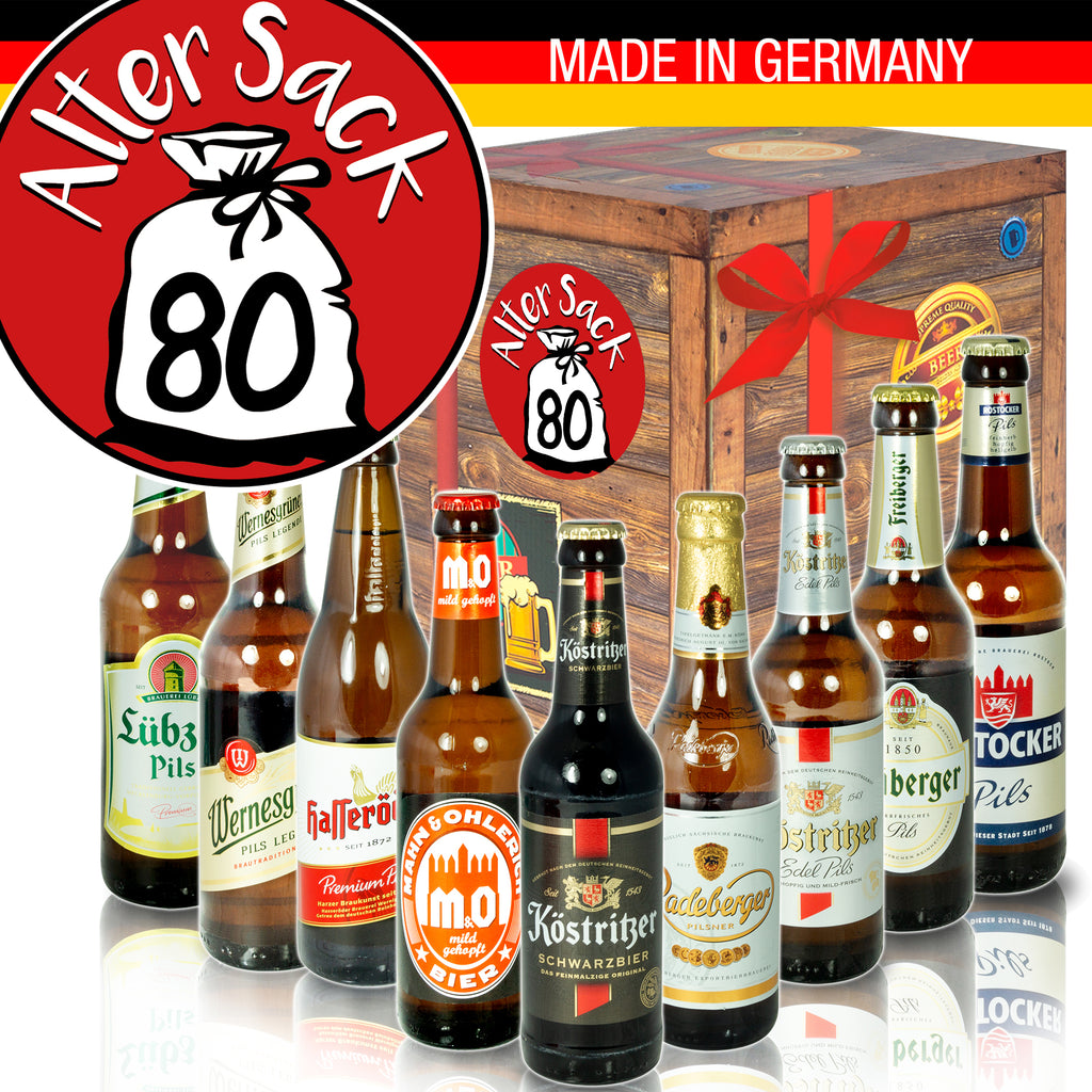 Alter Sack 80 | 9x Biere aus Ostdeutschland | Bierbox
