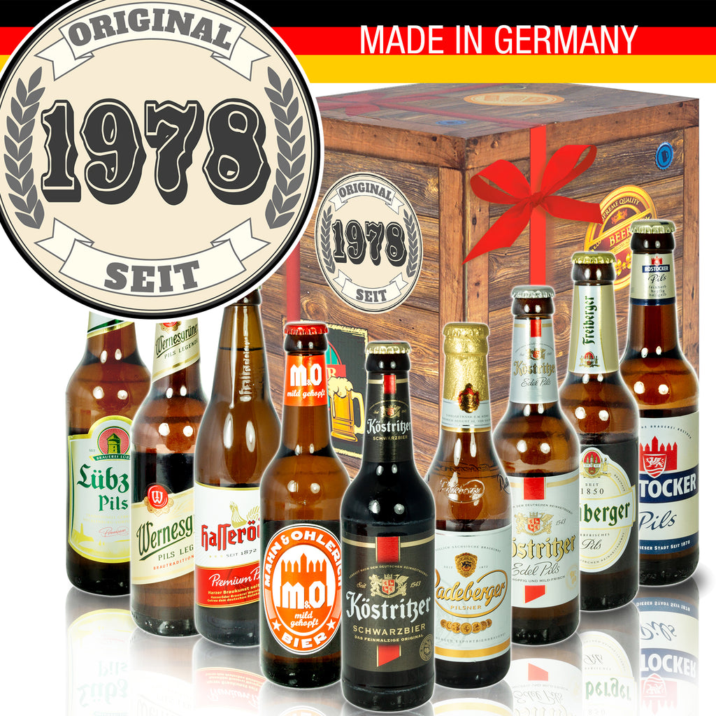 Original seit 1978 | 9x Bier Biere Ostdeutsch | Geschenkkorb