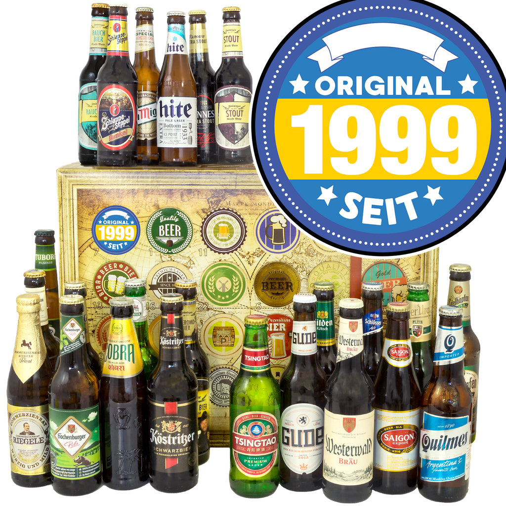 Original seit 1999 | 24 Biersorten Bier Deutschland und Welt | Geschenkset