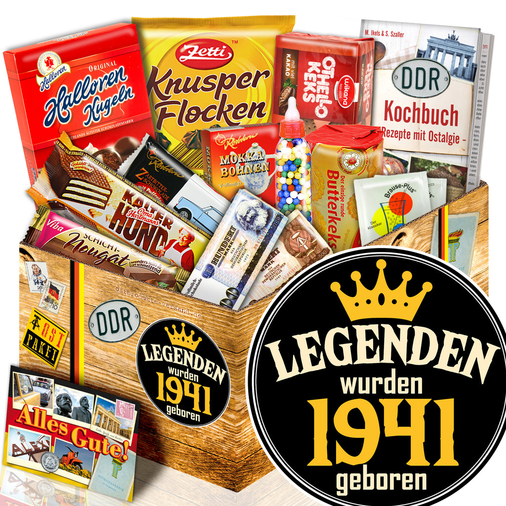 Legenden wurden 1941 geboren - Süßigkeiten Set DDR L